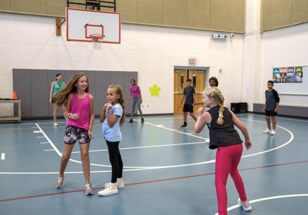 Soundfield amplification system in school gym